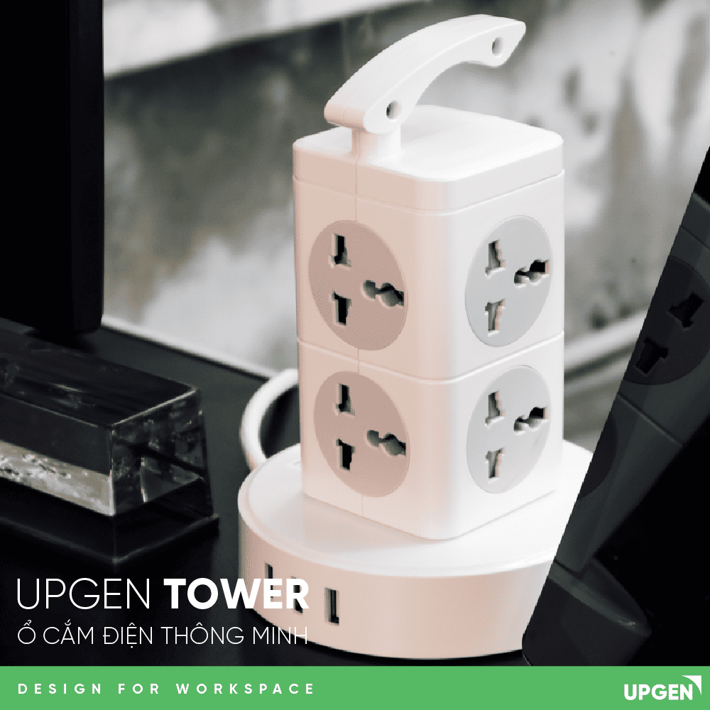 SALE KIT - Ổ cắm điện thông minh Upgen Tower