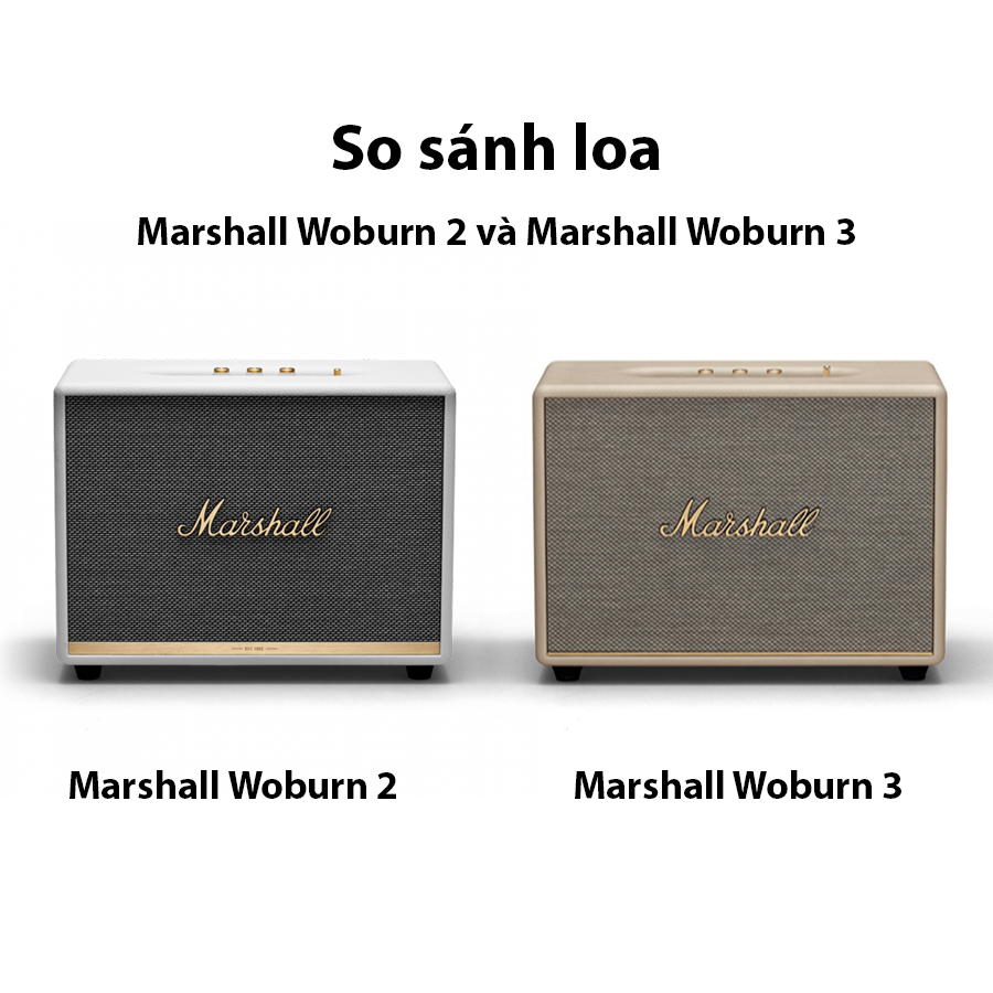 So sánh loa Marshall Woburn 2 và Marshall Woburn 3
