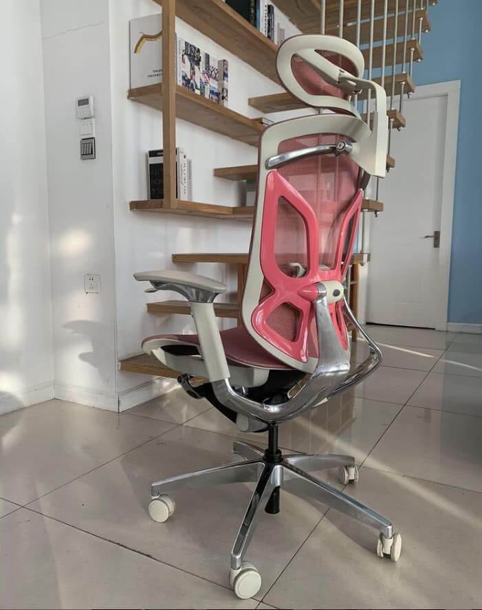Ghế Công thái học GT Chair Dvary Butterfly Pink - Ergohome phân phối chính hãng BH 12 năm (Tặng kèm móc treo áo 300K)