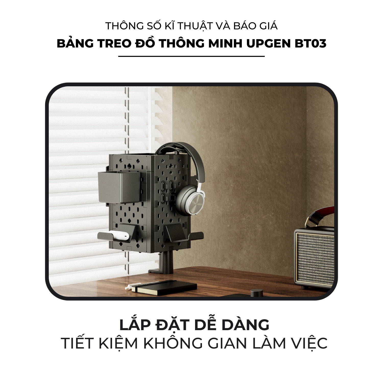 Bảng Treo Đồ Thông Minh UPGen BT03