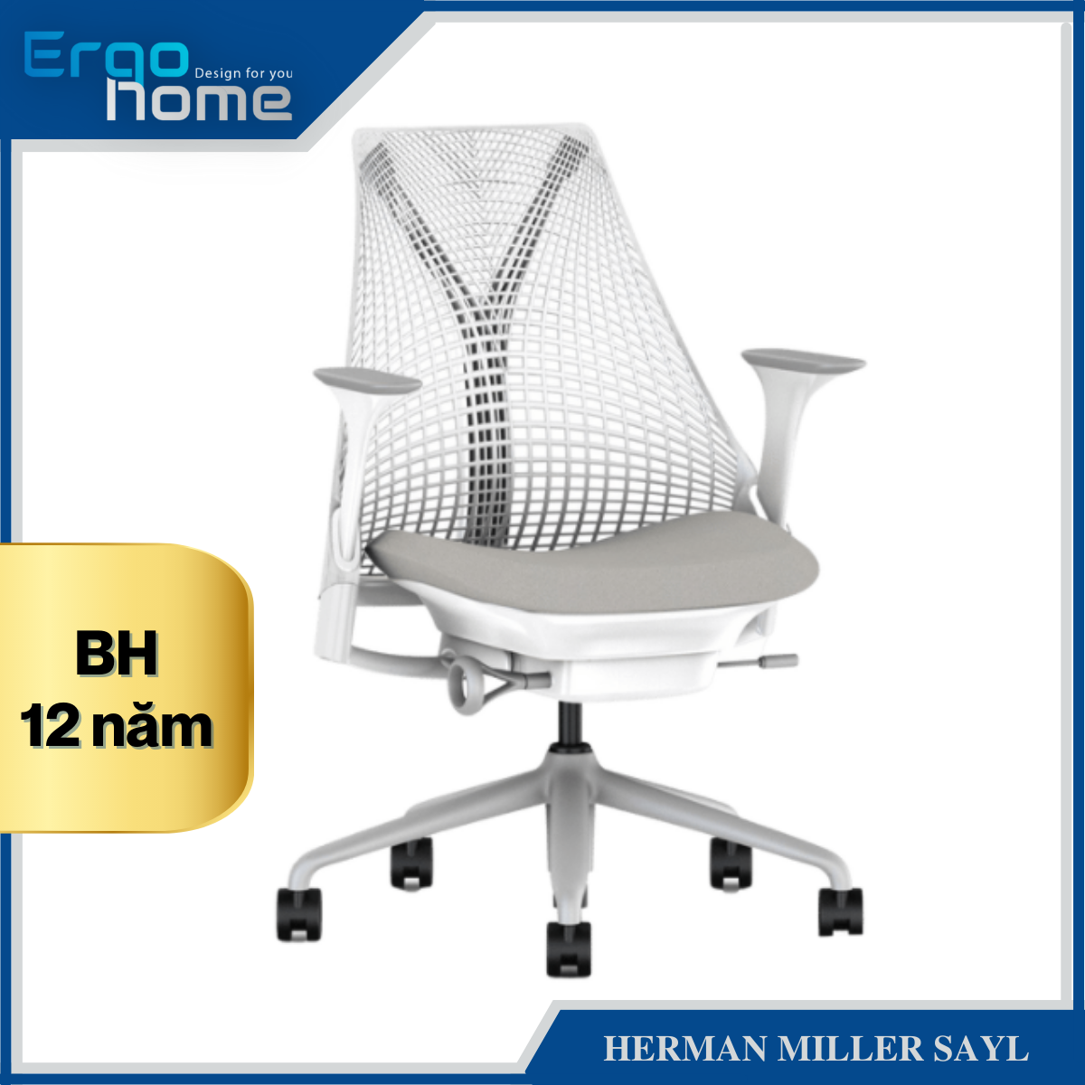 Ghế công thái học Herman Miller Sayl - BH 12 năm