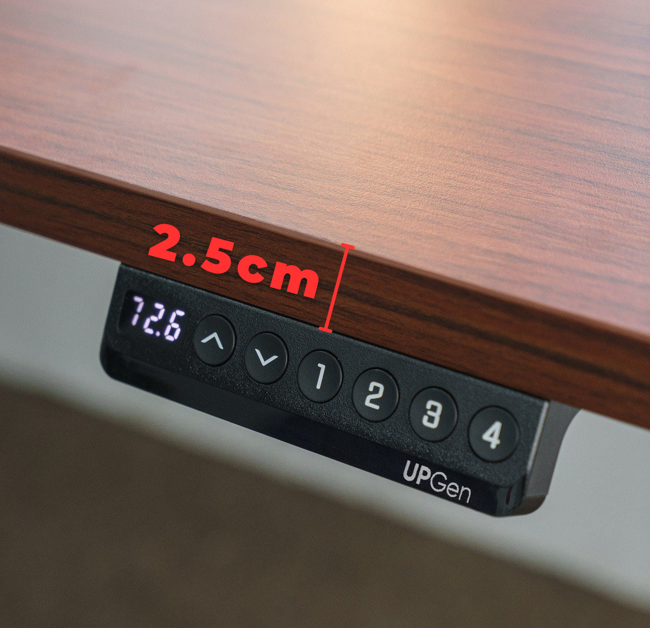 Bàn Làm Việc Nâng Hạ ERGOHOME – UPGen E5  (Premium - 3 Stages) - Mặt bàn gỗ 1M4 / 1M6