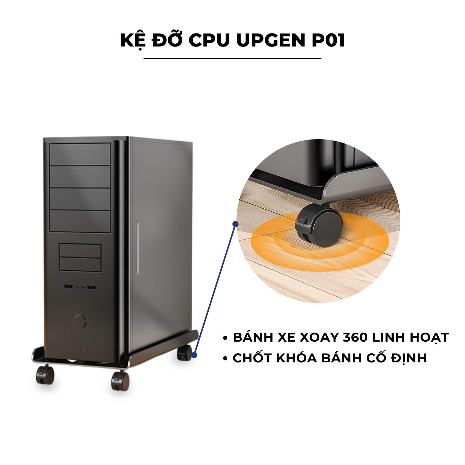 Kệ đỡ CPU máy tính UPGEN P01