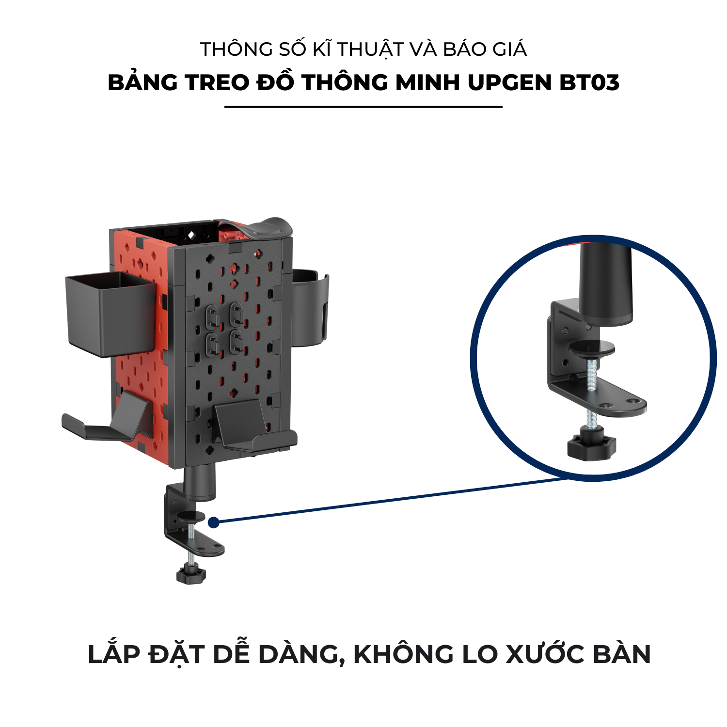Bảng Treo Đồ Thông Minh UPGen BT03