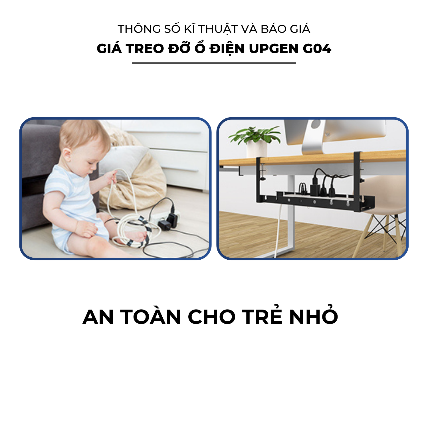 Giá treo đỡ ổ điện UPGen G04