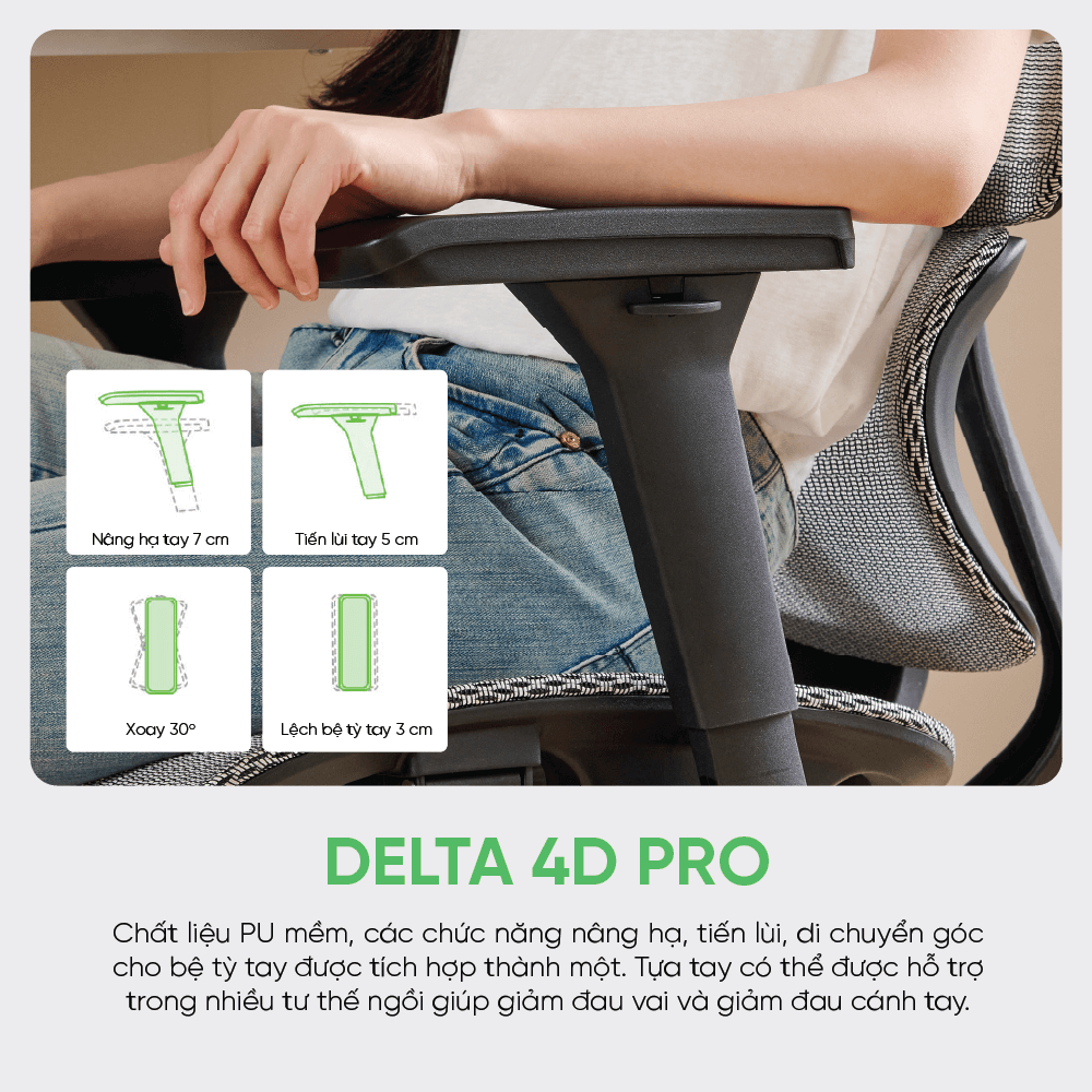 Ghế Công Thái Học Upgen Revolution 2025 - Thiết Kế Lưới Matrex Confort USA 4 Chiều