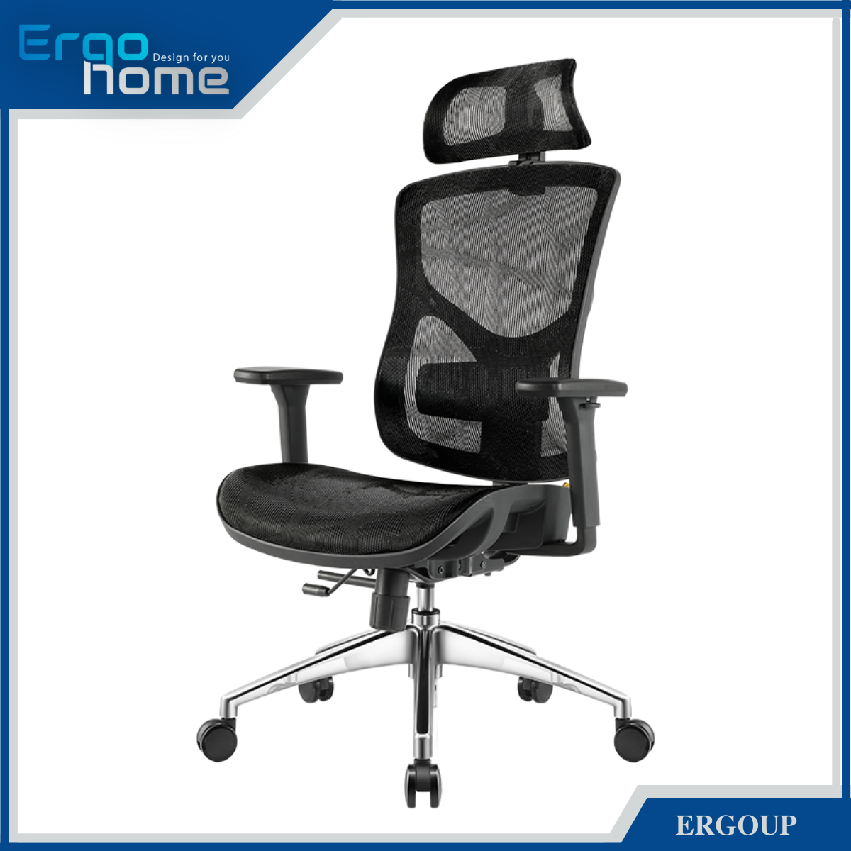 Ghế Công Thái Học Ergonomic Ergoup 1606 – hàng chính hãng Ergoup bảo hành 5 năm