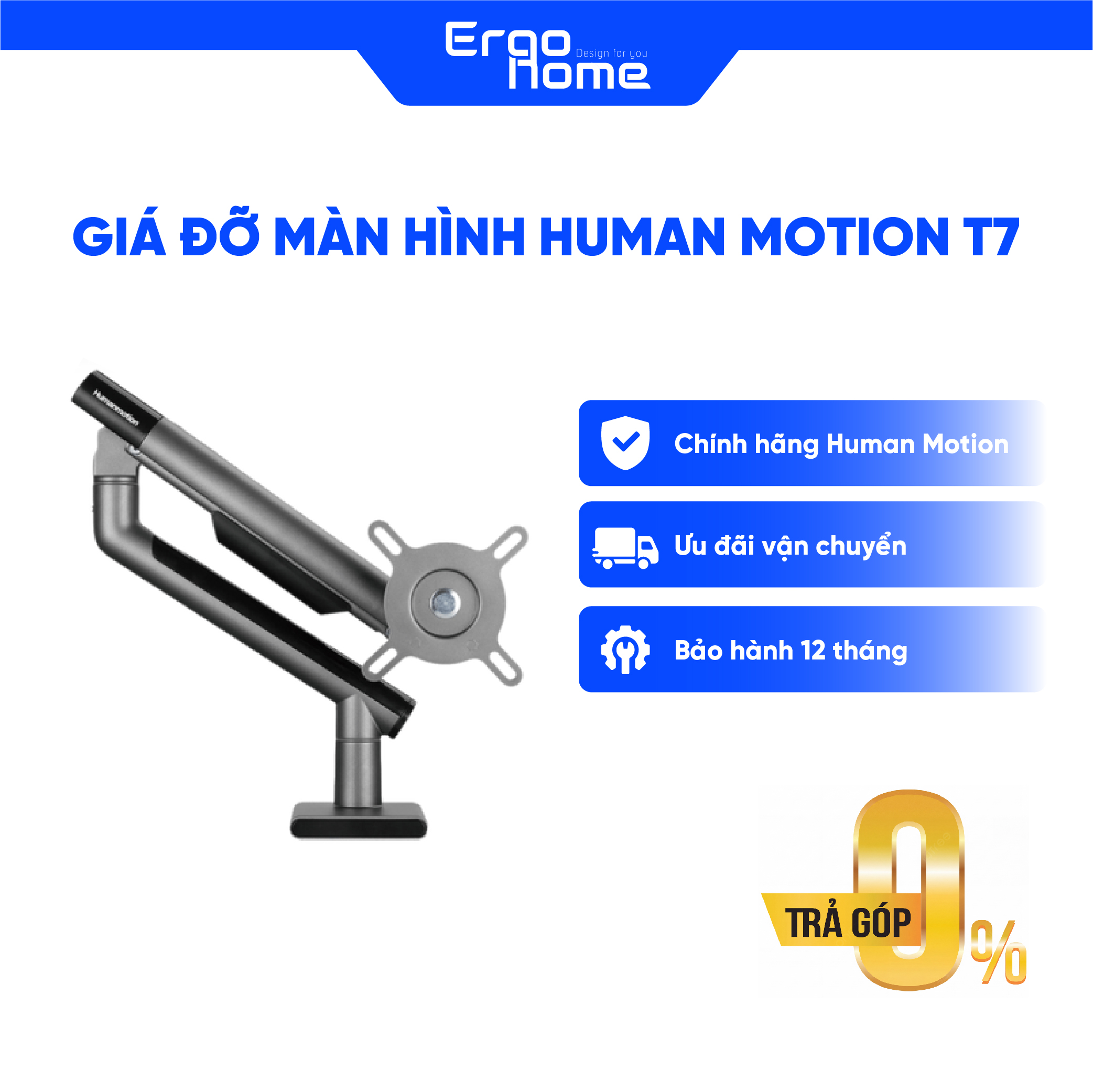 Giá đỡ màn hình Human Motion T7