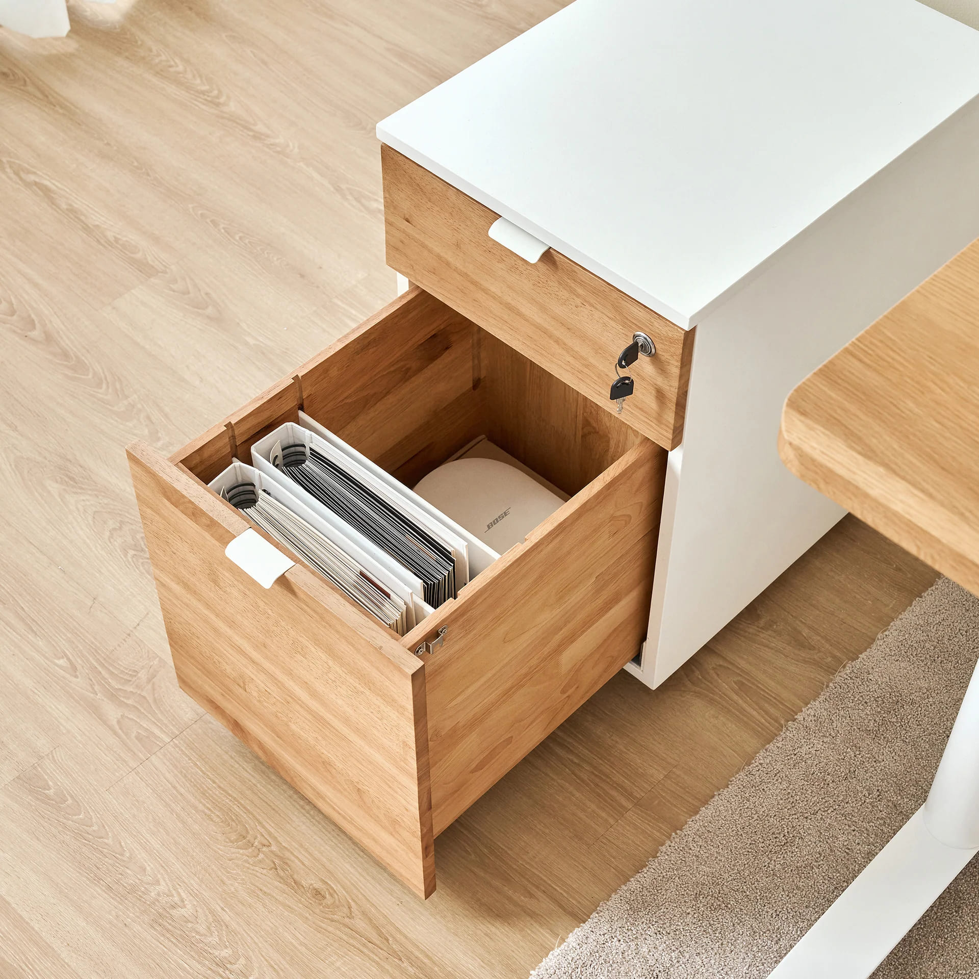 Hộc tủ di động 2 ngăn Alexa