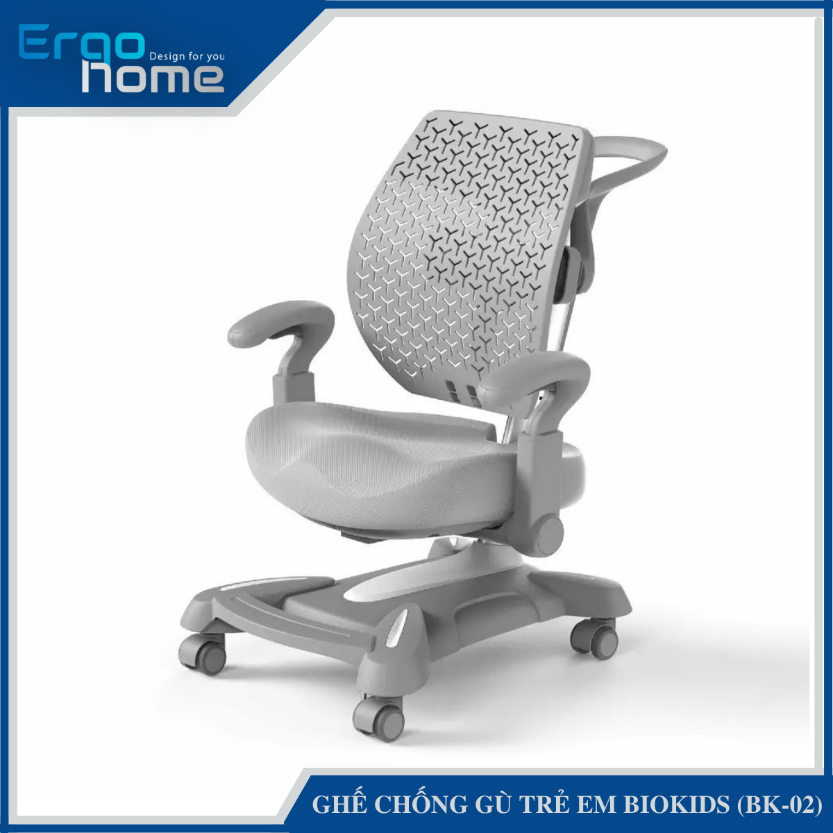 Ghế Công Thái Học Chống Gù Trẻ Em BioKids