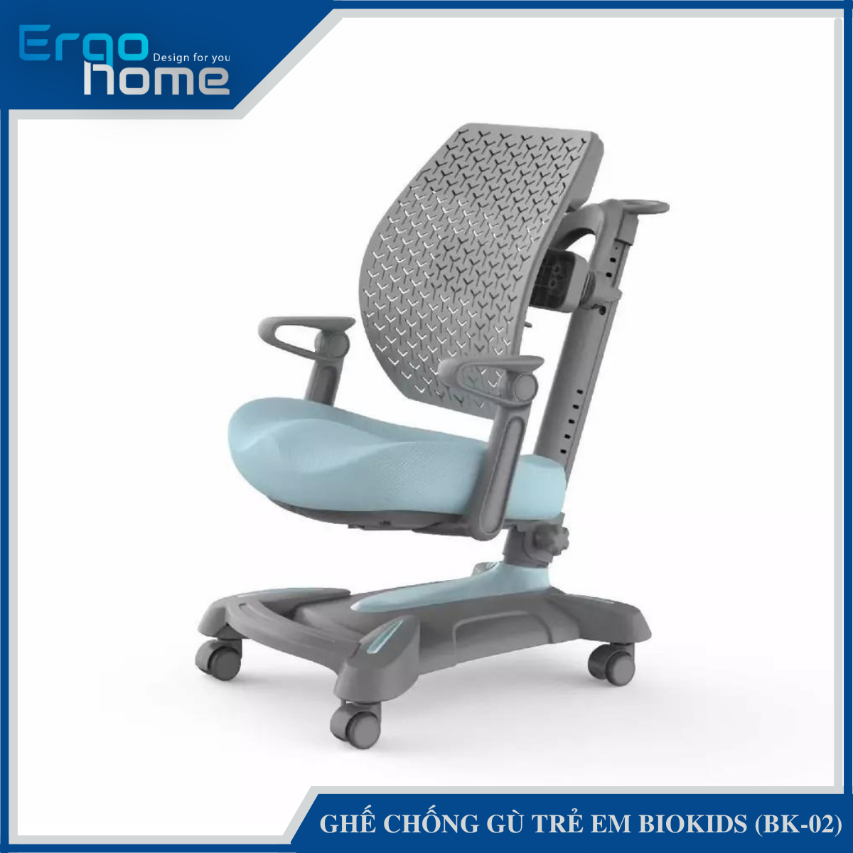 Ghế Công Thái Học Chống Gù Trẻ Em BioKids