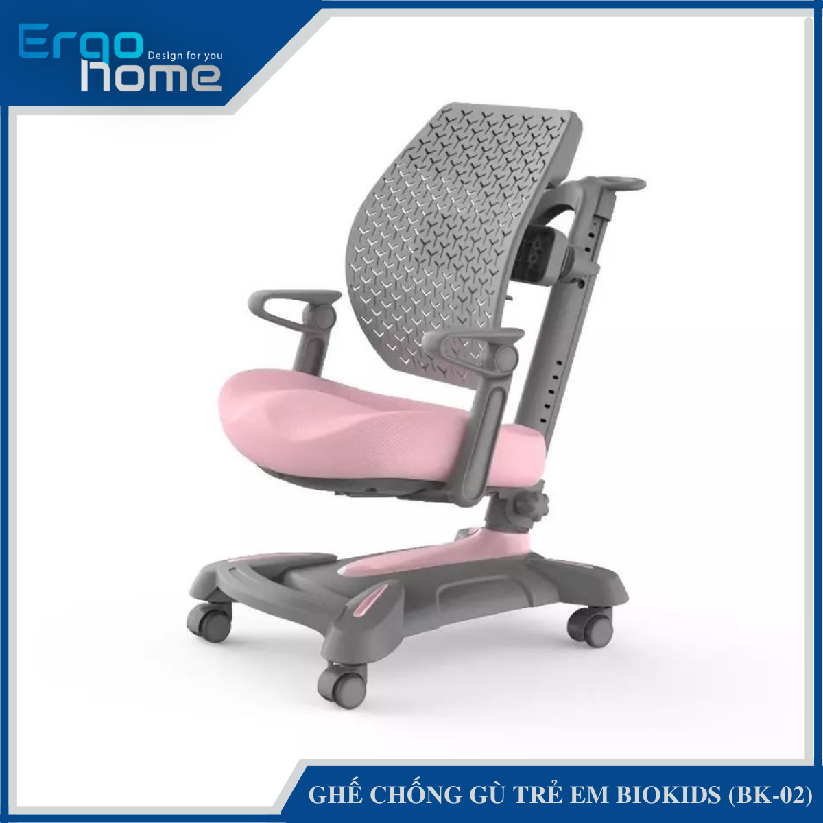Ghế Công Thái Học Chống Gù Trẻ Em BioKids