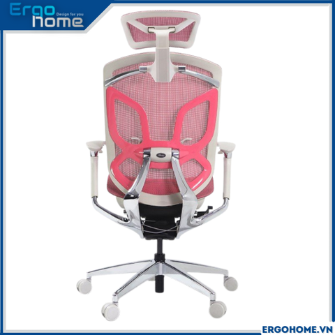Ghế Công thái học GT Chair Dvary Butterfly Pink - Ergohome phân phối chính hãng BH 12 năm (Tặng kèm móc treo áo 300K)