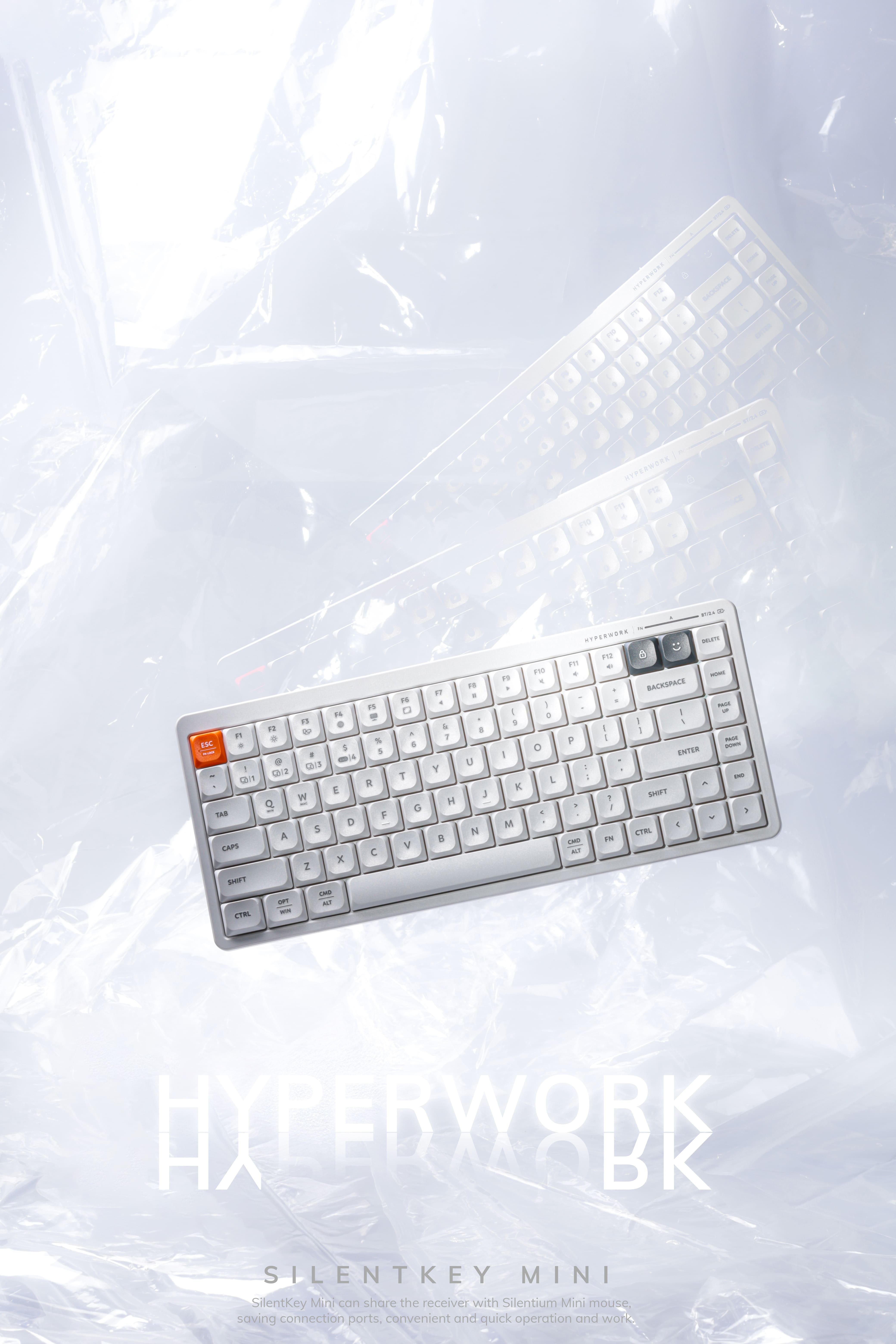 Bàn phím không dây HyperWork SilentKey Mini HPW-TS01M