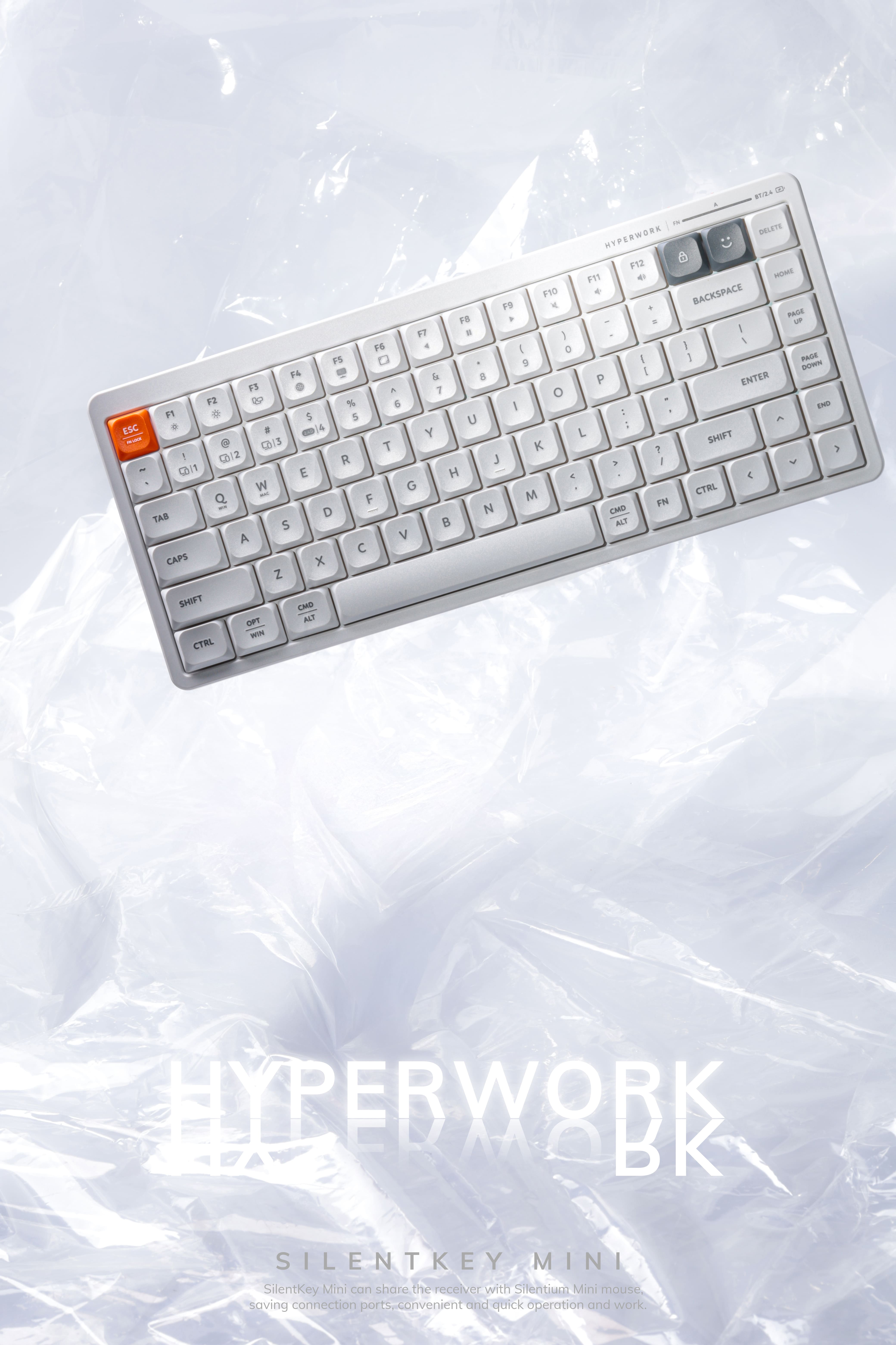 Bàn phím không dây HyperWork SilentKey Mini HPW-TS01M