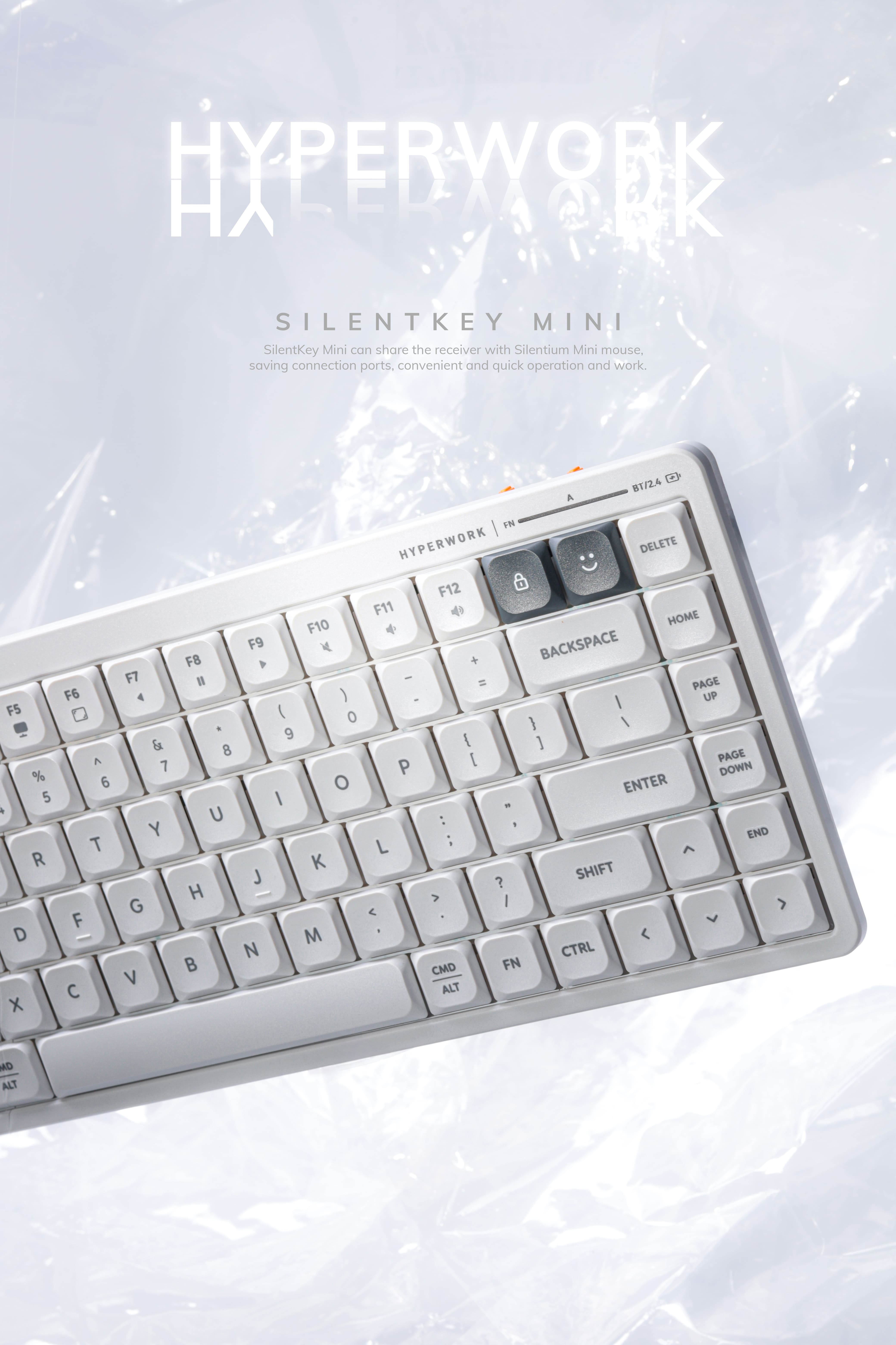 Bàn phím không dây HyperWork SilentKey Mini HPW-TS01M