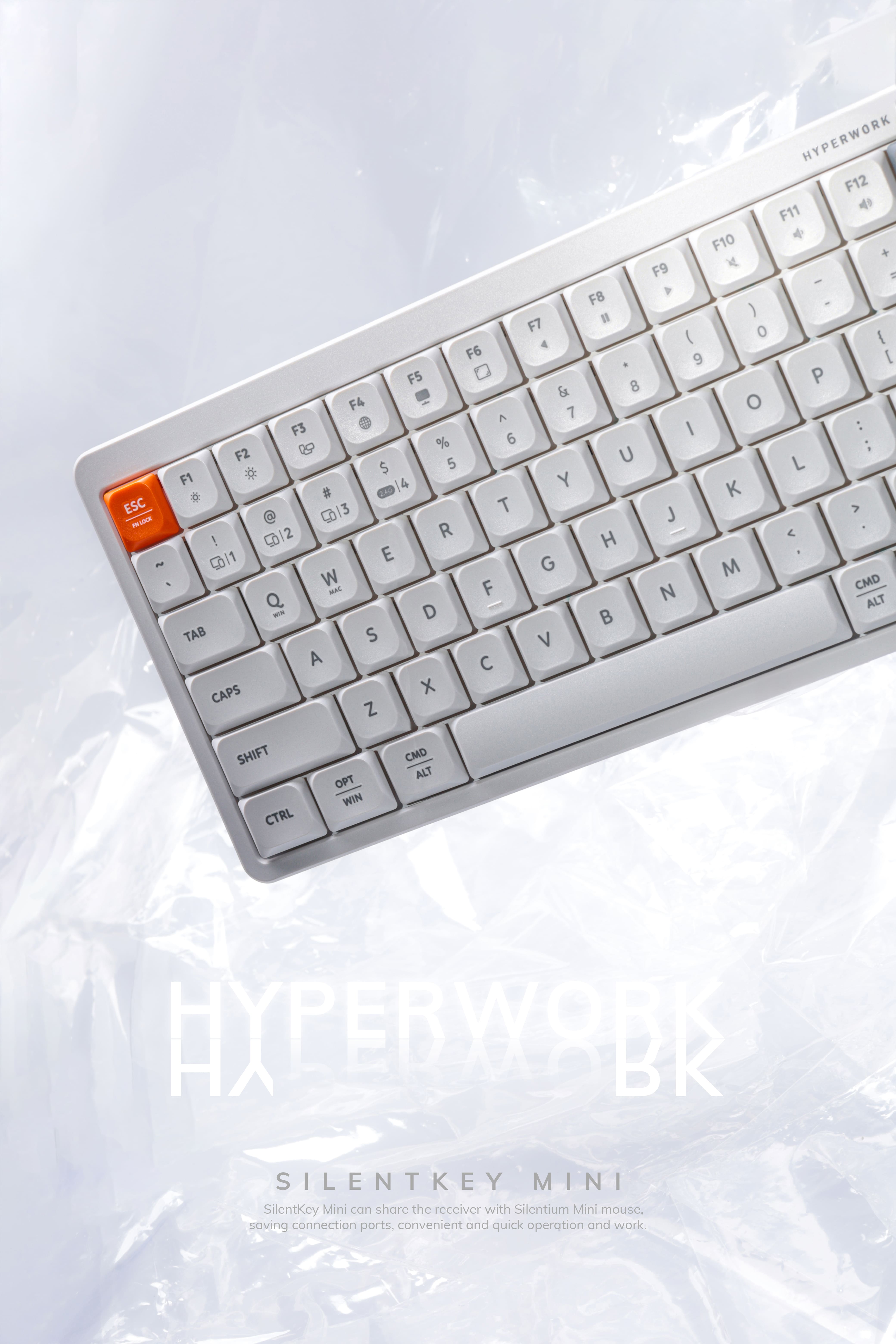 Bàn phím không dây HyperWork SilentKey Mini HPW-TS01M