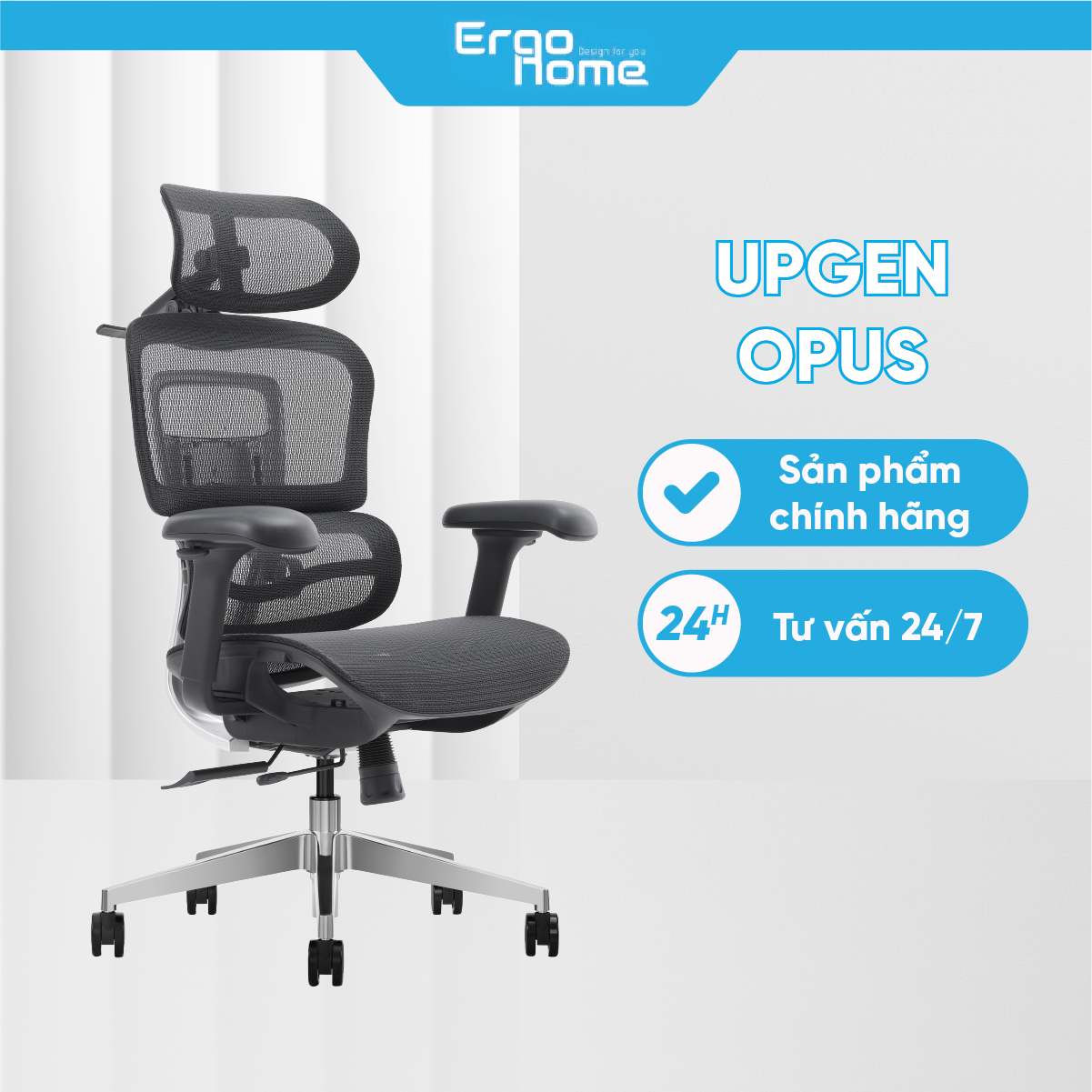 Ghế Công Thái Học Upgen Opus - Chuẩn Tư Thế - Trọn Nâng Đỡ