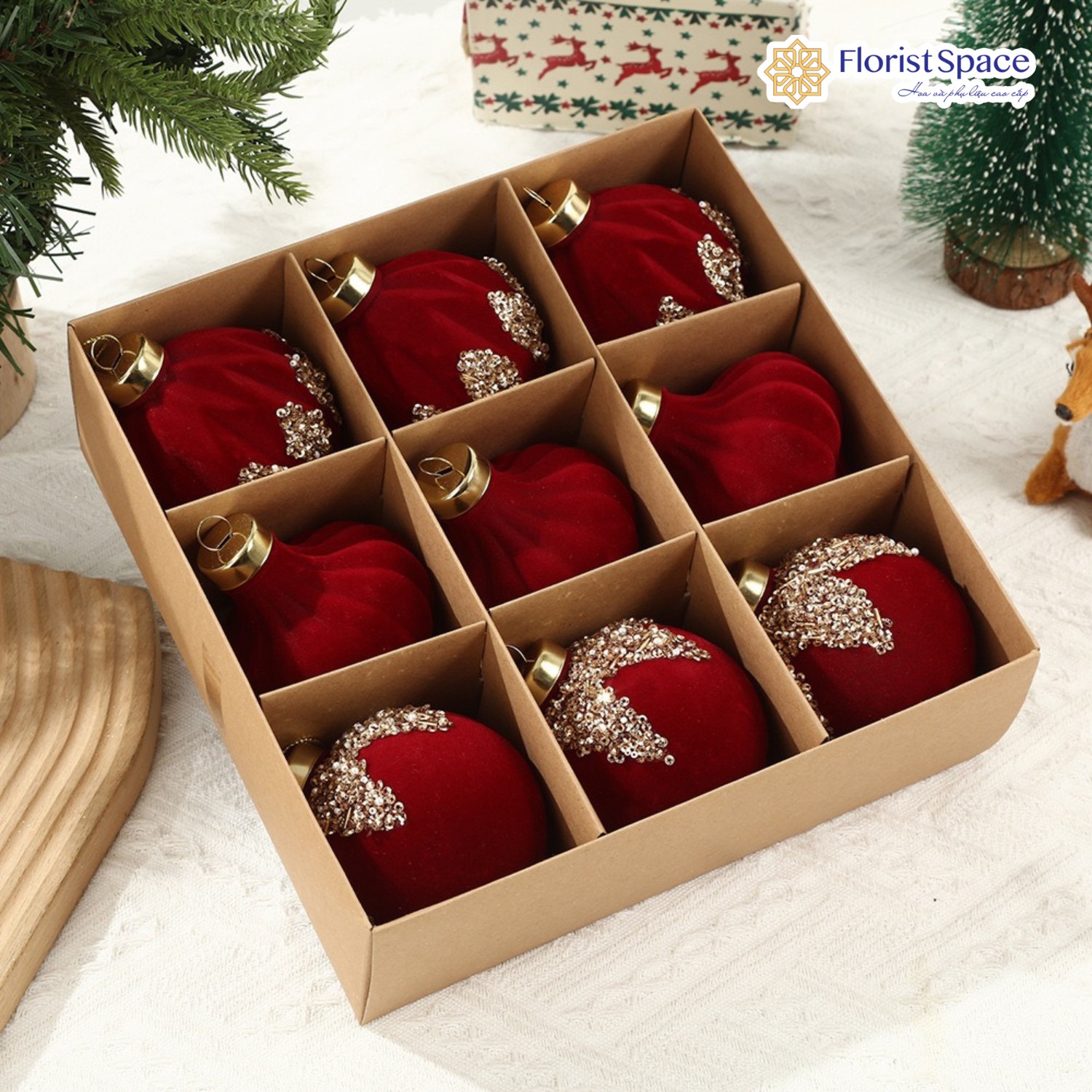 Nhung – Chất liệu của mùa Noel | Phụ kiện & giấy gói hoa nhung | Florist Space