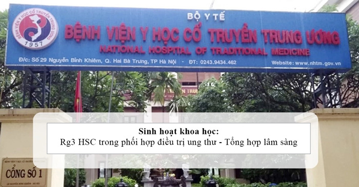 RG3 HSC: Sinh hoạt khoa học tại Bệnh viện Y học cổ truyền trung ương