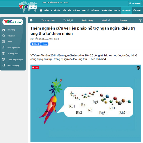 Nghiên cứu về liệu pháp hỗ trợ ngăn ngừa, điều trị ung thư