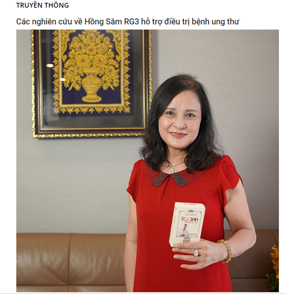 Các nghiên cứu về dược chất RG3 trong hỗ trợ điều trị ung thư