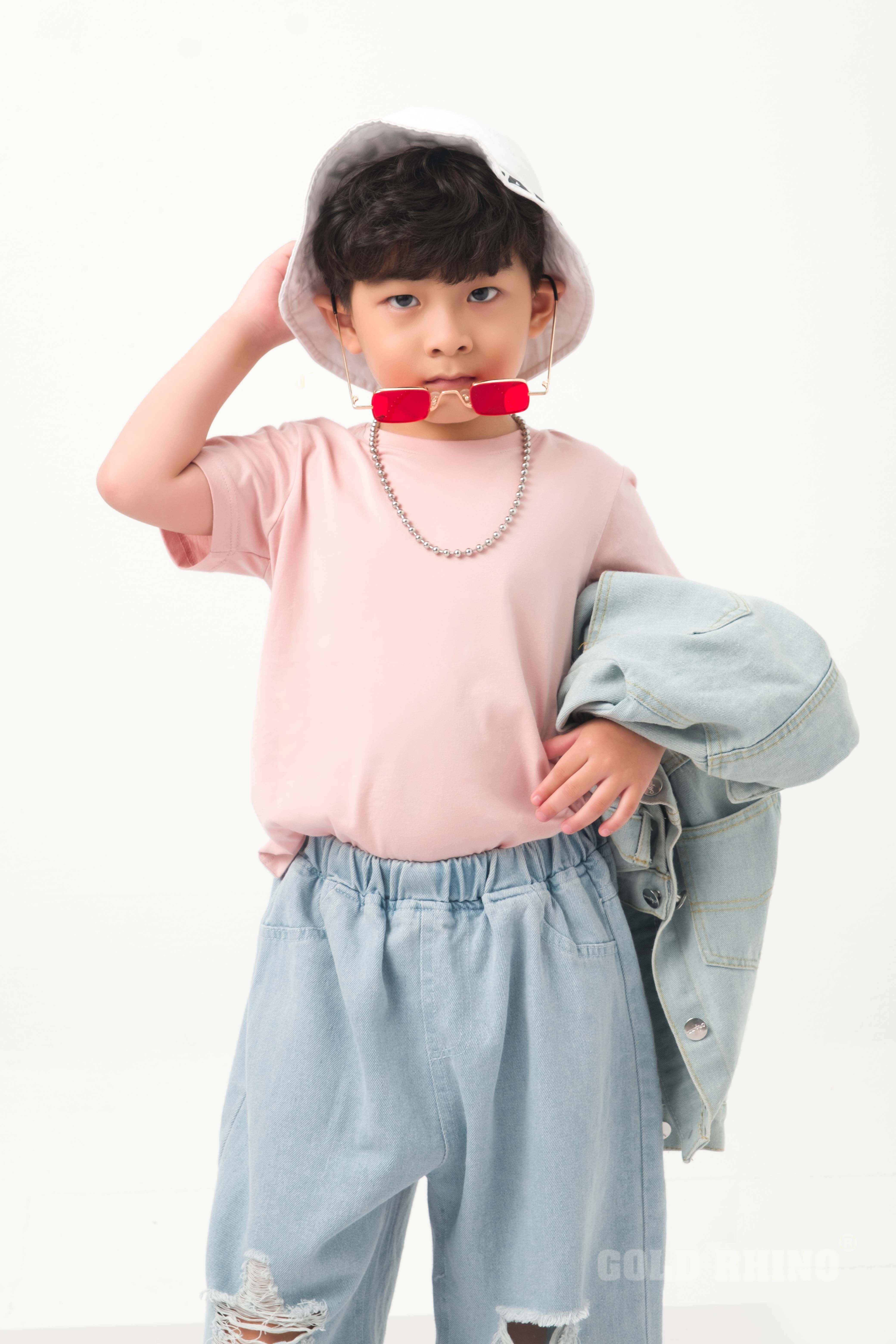 Áo Thun Trẻ Em Màu Hồng Japan