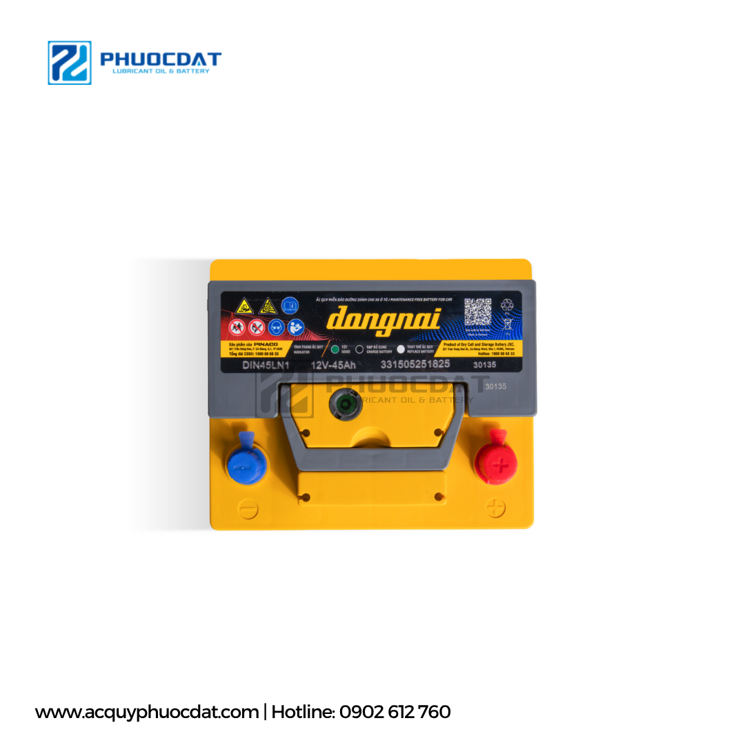 Ắc Quy Khô Đồng Nai CMF DIN45 12V 45AH - Miễn Bảo Dưỡng Chính Hãng