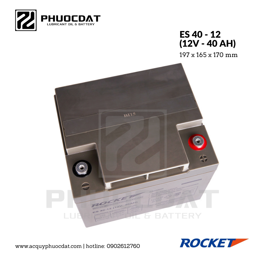 Ắc quy Rocket ES 40 - 12