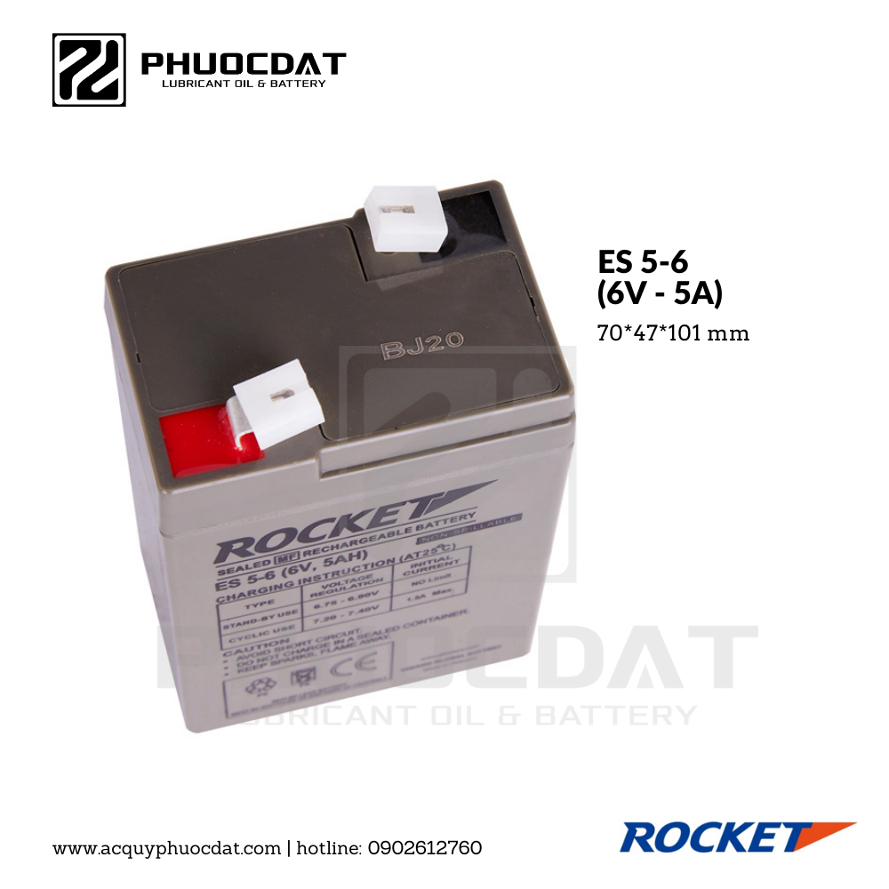 Ắc quy Rocket ES 5-6
