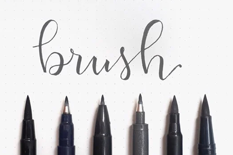 Những cây bút luyện Brush Lettering cho người mới bắt đầu
