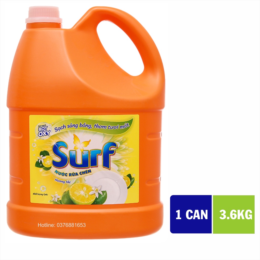 Nước Rửa Chén Surf Hương Tắc - 3.6kg