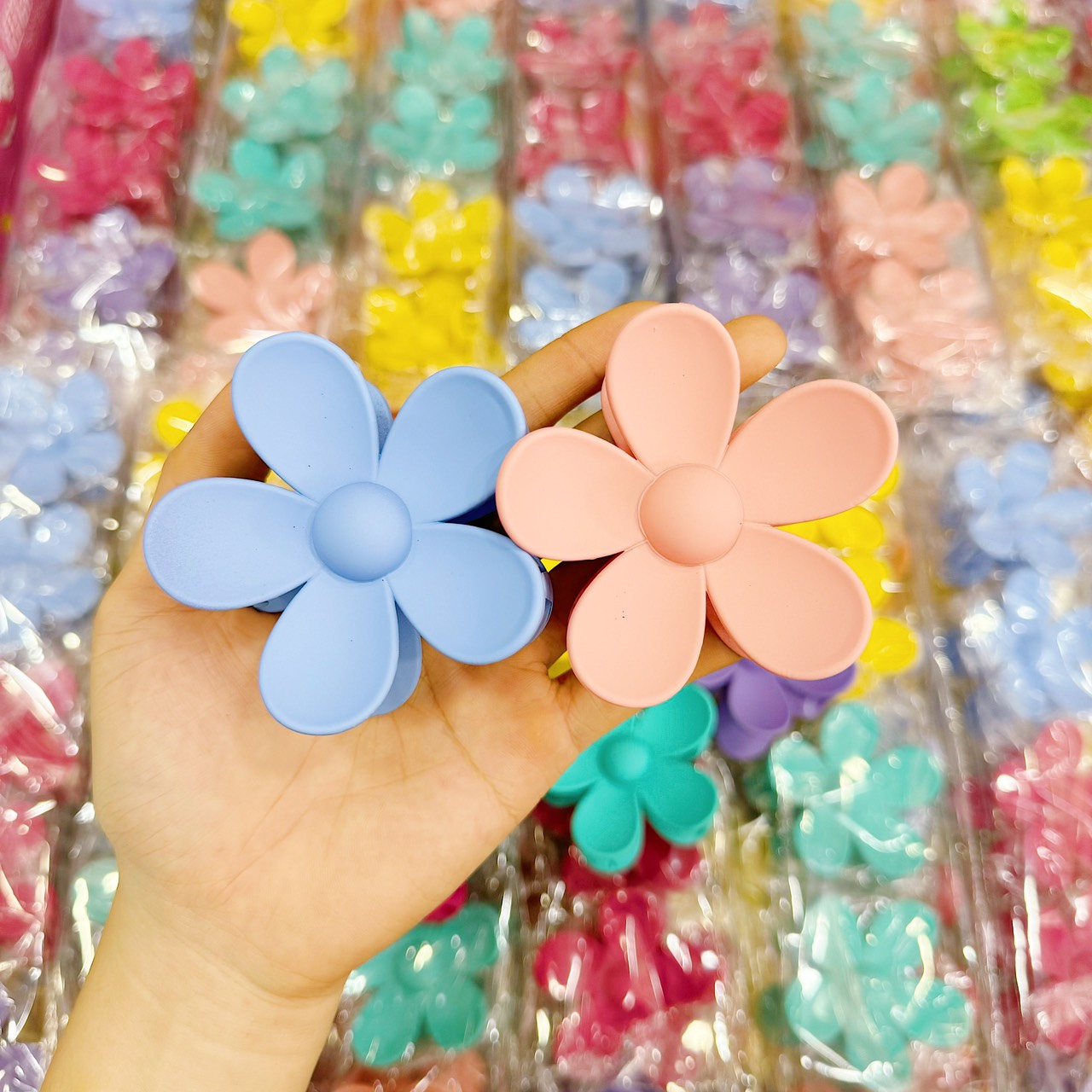 Kẹp Tóc Hoa 5C Nhám