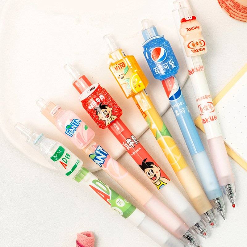 Set 6 Bút Gel Đen - Umei Calgen Ace