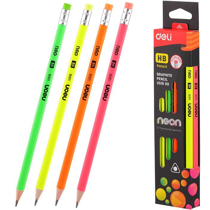 Bút chì Deli Neon U518