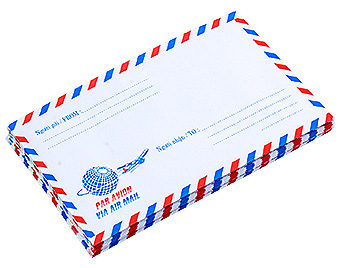 Bao thư bưu điện sọc có keo