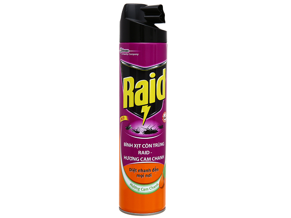 Bình xịt côn trùng Raid Hương Cam Chanh