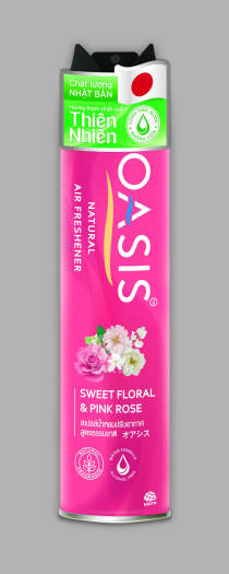 Xịt phòng Oasic Natural Sweet Floral & Pink Rose