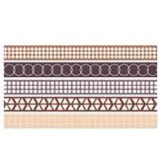 Bộ 5 Washi Tape WA01 - Màu Nâu