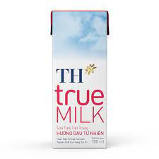 Sữa TH True Milk vị Dâu - 180ml