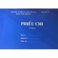 Phiếu chi 3 liên 13x19cm HN