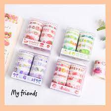 Hộp 10 Cuộn Washi Tape