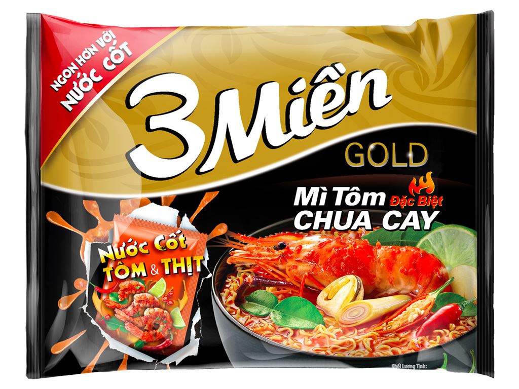 Mì 3 Miền Gold - Mì Tôm Chua Cay