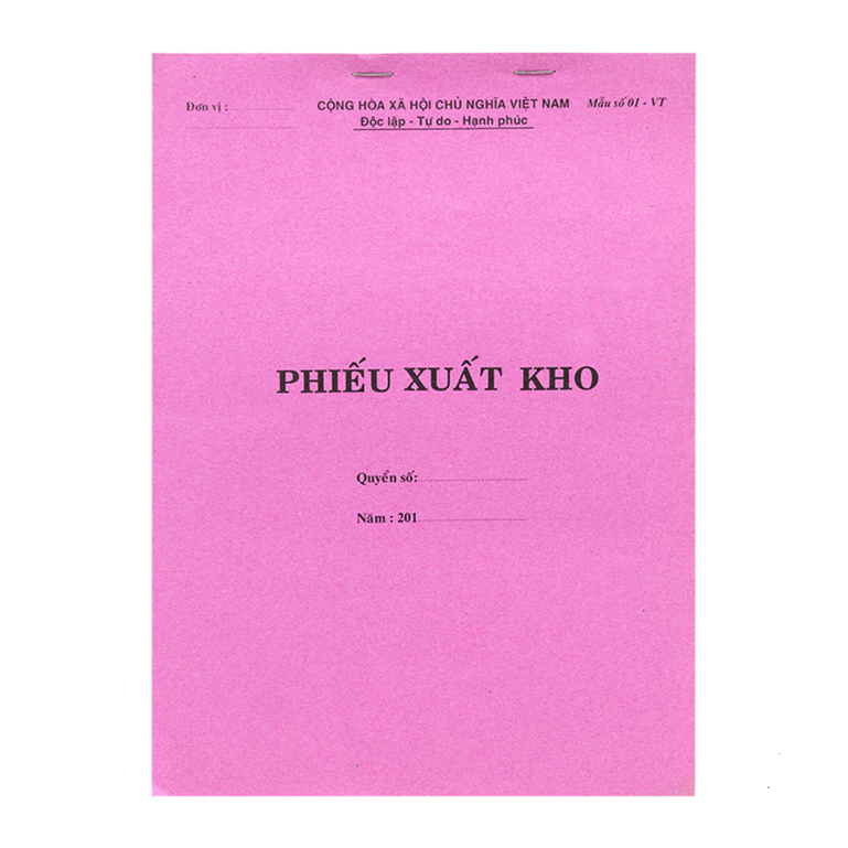 Phiếu xuất kho 1 liên A4 HN