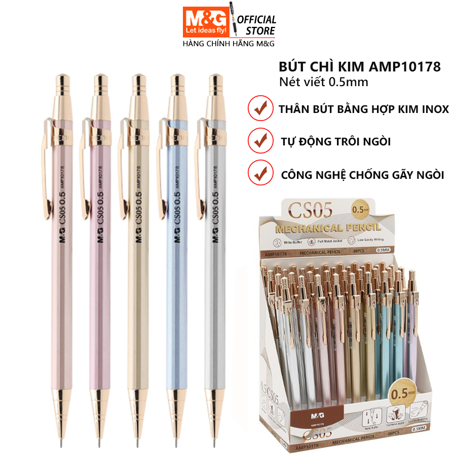 Bút Chì Bấm Kim Sắt M&G 10178