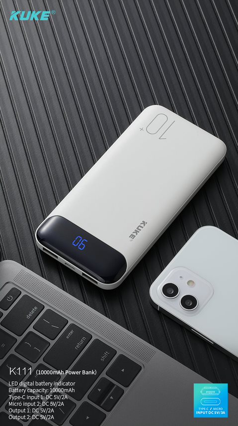 Sạc dự phòng 10.000mAh KUKE - K111