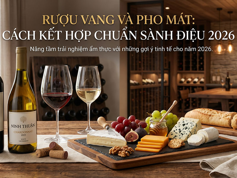 Rượu Vang Và Pho Mát: Cách Kết Hợp Chuẩn Sành Điệu 2026