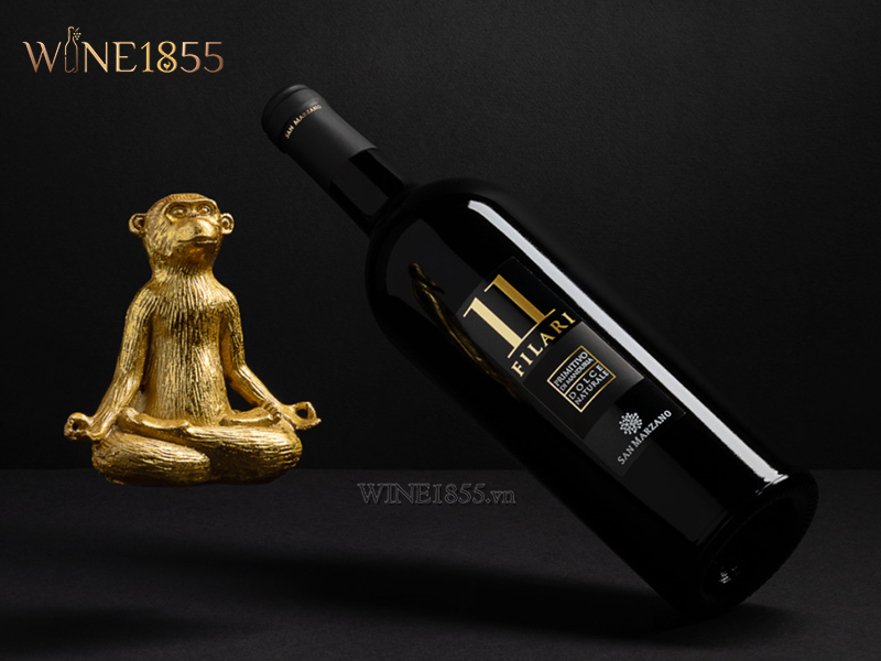 Quà tặng rượu vang ngọt 11 Filari Primitivo di Manduria DOCG 