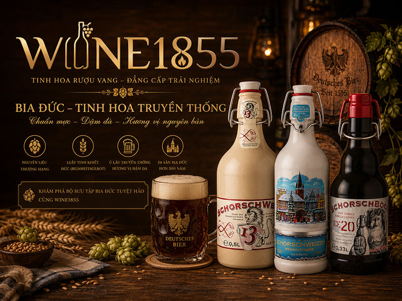 Bia Đức chính hãng tại Shop WINE1855