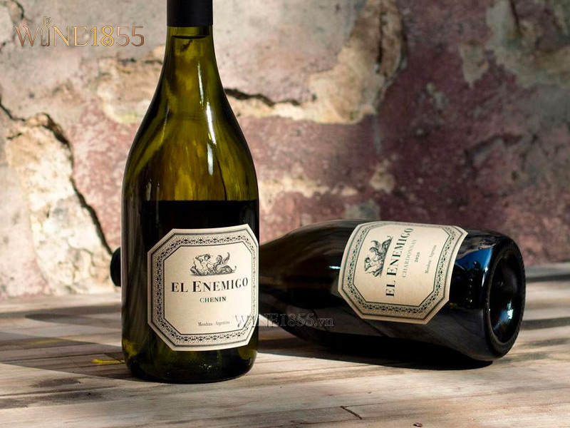 Cặp đôi chai rượu vang trắng Argentina El Enemigo Chenin